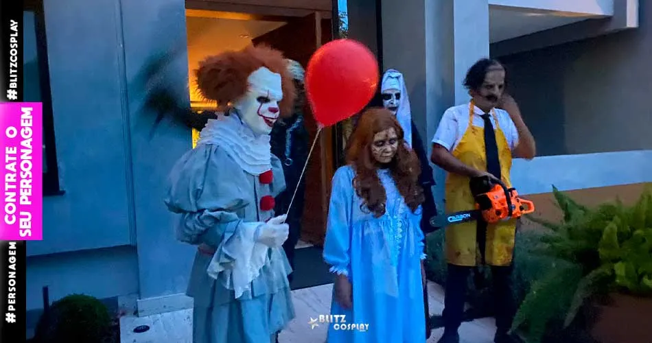 Jason, Leatherface ,Freira e Regan Macneil em Santana de Parnaíba