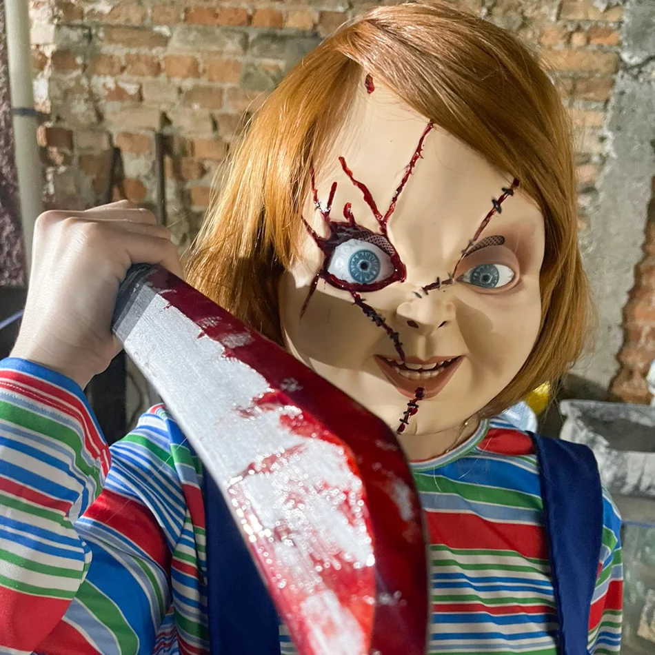 Apresentação temática com ator vestido de Chucky em festa em Santana de Parnaíba Apresentação temática com ator vestido de Chucky em festa em Santana de Parnaíba